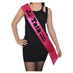 Szarfa FUKSJA Ślub Boski Tata Pana Młodego